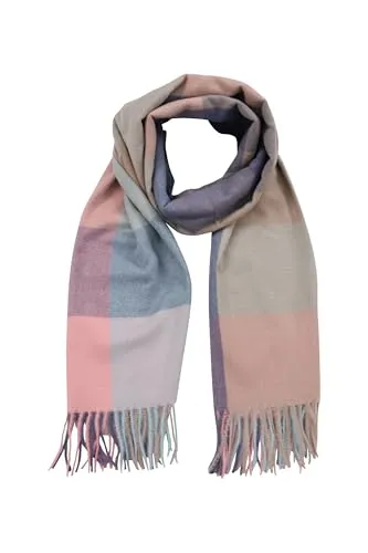 malito - Damen Modeschal - weicher XXL Viskosemix Schal - Winterschal Karo-Design modern & lang - Pashmina Stola Kaschmir S602 - (Mint kariert)