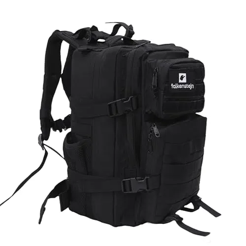 FALKENSTEJN Freizeitrucksack - Multifunktionsrucksack für Outdoor und Alltag - Freizeitrucksack 25-30L / 35-40L / 45L aus strapazierfähigem Polyester, ideal für Outdoor, Schule und Arbeit. Ergonomisches Design mit verstellbaren Schultergurten sorgt für höchsten Tragekomfort.