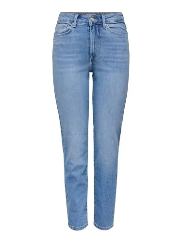 ONLY Damen Jeans 15283925 Medium Blue Denim 31-32 - Stylische Jeans für Damen der dänischen Marke ONLY, ideal für jeden Anlass dank ihrem modernen Schnitt und bequemen Tragekomfort.