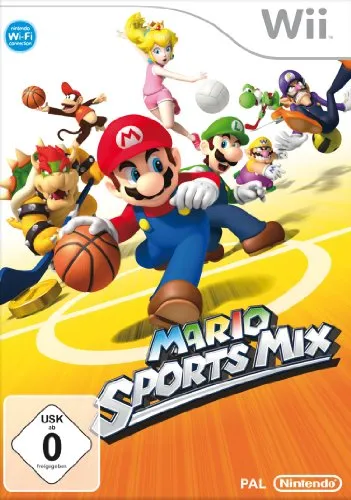 Mario Sports Mix - Sportspiele für die ganze Familie - Spieleklassiker für Nintendo Wii, der verschiedene Sportarten vereint und Spaß für alle Altersgruppen bietet.
