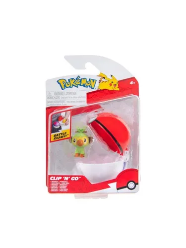 Pokémon Clip 'N' Go Grookey mit Poké-Ball von Pokémon