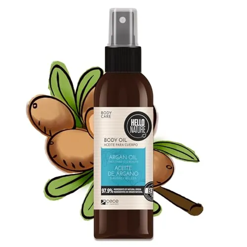 P-Beauty Naturkosmetik Hautöl Körperöl mit Bio Arganöl, Vitamin E & Mandelöl für geschmeidige, samtweiche Haut - Feuchtigkeitspflege - für trockene Haut - veganes Body Öl - Körperpflege (1x130ml)