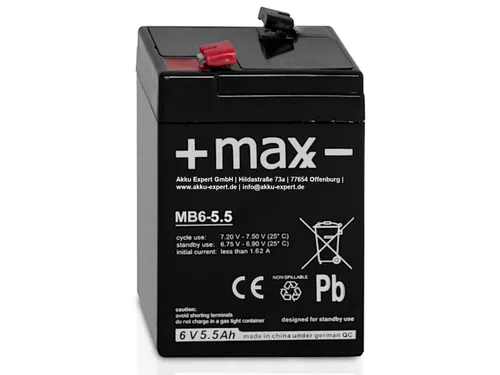 Akku kompatibel SJ6V5Ah SJ6V5Ah 6V 5,5Ah wie 6Ah AGM Batterie wiederaufladbar