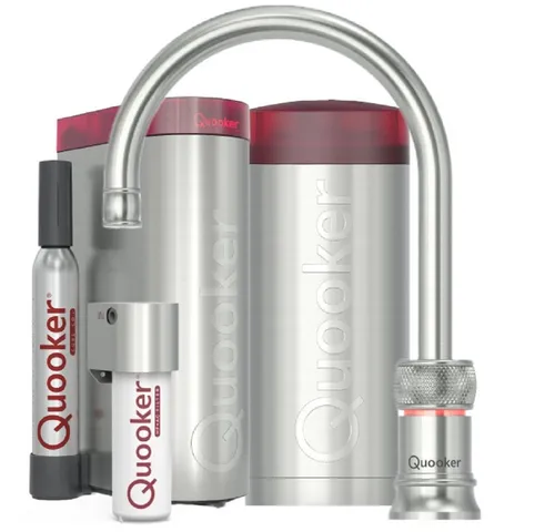 QUOOKER Classic Nordic Round single tap Set COMBI CUBE CHSRSST