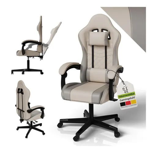 Juskys Gaming-Stuhl HyperSeat in beige von Juskys