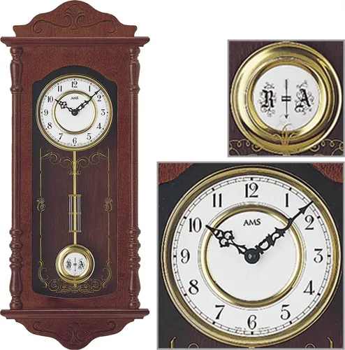 AMS Pendeluhr 7013/1 in braun von AMS