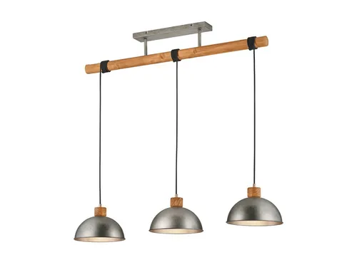 TRIO Leuchten LED Pendelleuchte mit Dimmfunktion - Moderne Pendelleuchte im Industriedesign, ideal für Esstisch oder Kücheninsel. Mit dimmbaren, wechselbaren LED-Leuchtmitteln für individuelle Lichtstimmungen.