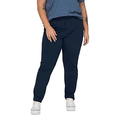 ONLY CARMAKOMA Damen CARGOLDTRASH Life Classic Pant NOOS Hose - Damen-Hosen mit Bindegürtel und Stretchanteil für optimalen Tragekomfort, ideal für jeden Anlass.