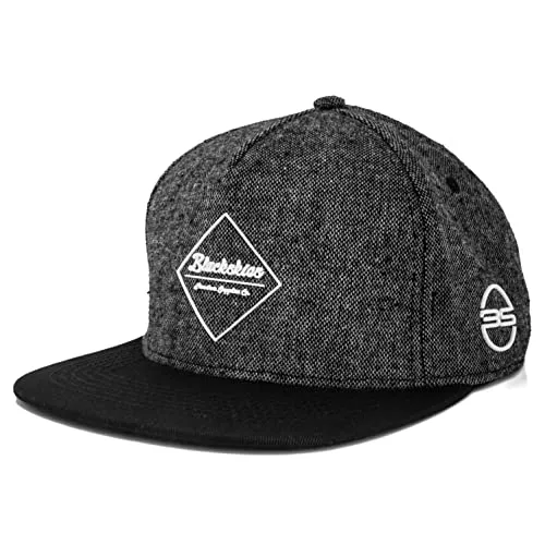 Blackskies Snapback Cap Anubis – Unisex Premium Baseball Mütze - Stylische Baseball Cap aus edlem Tweedstoff mit verstellbarem Snapback-Verschluss für perfekten Sitz. Ideal für Freizeit und Sport, ein Must-Have für modebewusste Skater und Surfer!