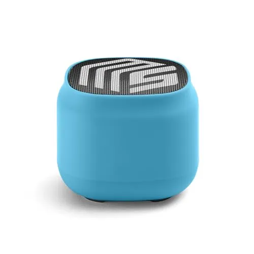 Music Sound | Speaker Mini | Tragbarer Bluetooth 5.0-Lautsprecher - 3 Watt Leistung - Bluetooth-Reichweite 10 Mt. Akkulaufzeit 4h und Ladezeit 2h - Farbe Blau