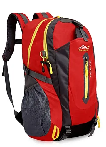 Besrina 40L Leichtes Wandern Rucksack, Multifunktions Wasser-resistent Casual Camping Trekking Rucksack für Radfahren Reisen Klettern Outdoor Sport