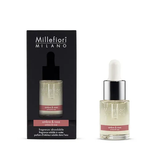 MILLEFIORI MILANO wasserlösliches Duftöl 15 ml AMBRA & ROSA