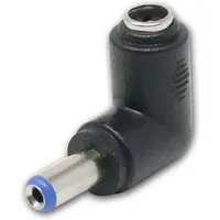 world-trading-net DC Eck-Adapter 21mm Stecker zu 21mm Buchse 90°