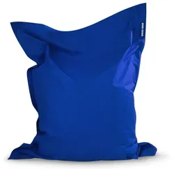 Green Bean Sitzsack XL, Blau - Robuster Sitzsack (120 x 160 cm) für drinnen und draußen, gefertigt in Deutschland mit nachfüllbarer EPS-Perlenfüllung für optimalen Komfort und Ergonomie.