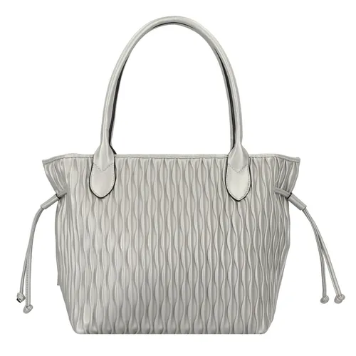 Gabor bags Granada Wave Damen Shopper Umhängetasche - Einkaufstaschen, modischer mittelgroßer Shopper aus weichem Kunstleder mit Wellenoptik, ideal für stilvolle Auftritte und praktischen Tragekomfort.