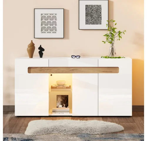 Modernes Sideboard mit LED-Lichtsteuerung und App-Funktion