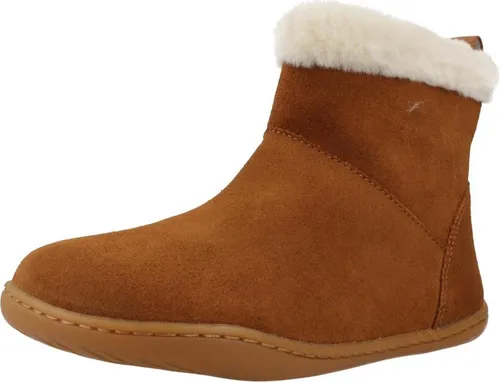 Camper Mädchen Peu Cami K900365 Bootie, Braun 002, 37 EU - Wanderschuhe aus 95 % Rindsleder, umweltfreundlich mit recyceltem Polyester und Gummi, ideal für komfortable Abenteuer in der Natur.