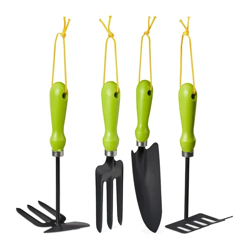 Gartenwerkzeug set 4-teiliges Gartenset ergonomisch leicht Gartengeräte Set