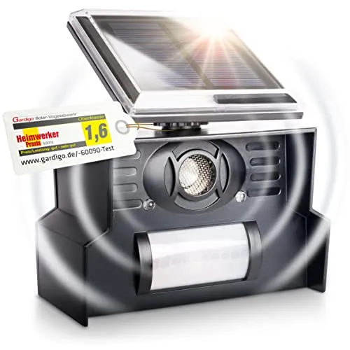 GARDIGO Vogelabwehr Ultraschall Solar