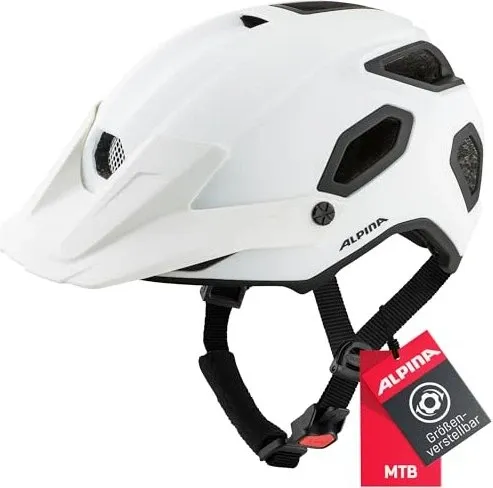 Alpina COMOX MTB-Helm white matt 52-57 cm - Fahrradhelme, sicher und stylisch mit optimaler Belüftung für maximalen Komfort beim Mountainbiken.