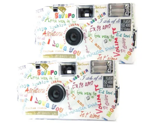 2X 1A PHOTO PORST Einwegkamera Edition I Mog Di