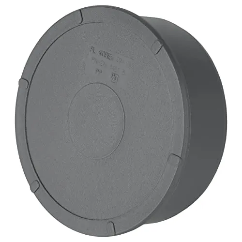 HT Muffenstopfen Ø DN110 Rohrstopfen Kunststoffstopfen Endstopfen Rohrdeckel Grau