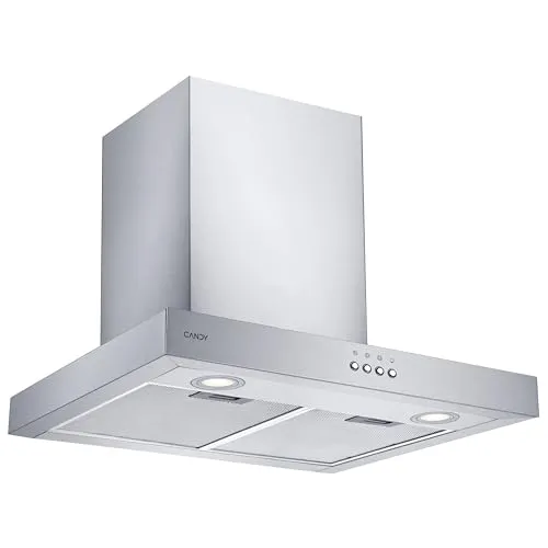 Candy CMB655X Dunstabzugshaube - 60cm T-Form Edelstahl - Dunstabzugshaube in T-Form mit 60cm Breite, bietet effektive Fettabsaugung und stilvolles Edelstahl-Design für Ihre Küche.