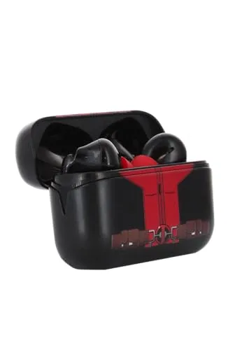 Marvel Holdems Mini-Halter & Kabellose Kopfhörer Deadpool in rot von Cableguys