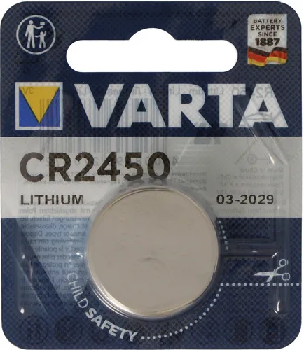 Batterie passend für Philips HUE Dimmschalter 1x Varta CR2450 Lithium Batterie IEC CR 2450