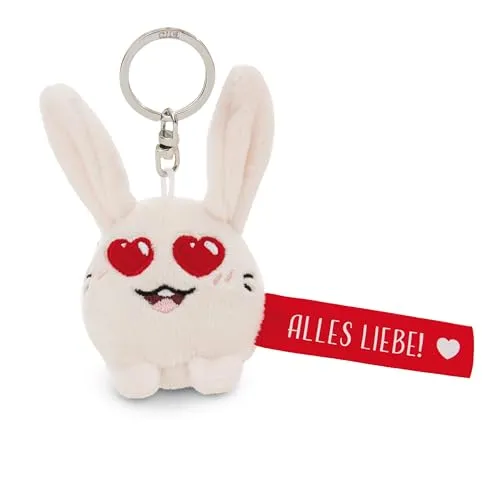 NICI Schlüsselanhänger Hase Alles Liebe! rot 5cm