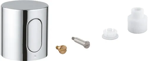 GROHE Temperaturwählgriff für Unterputz-Armaturen, Sicherheitssperre bei 43°C - Zubehör & Accessoires, mit GROHE SafeStop für maximale Sicherheit und langlebiger Long-Life Oberfläche für ein stilvolles Bad.