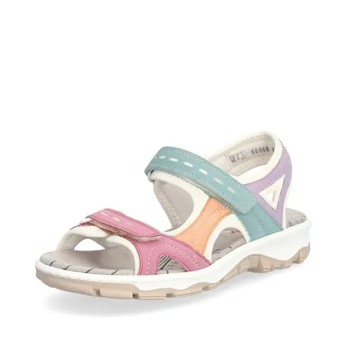 Rieker Damen Klassische Sandalen 68866 in weiß von Rieker
