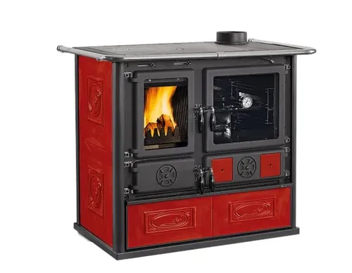 La Nordica Küchenofen Rosa 5.0 Keramik bordeaux 8,8 kW