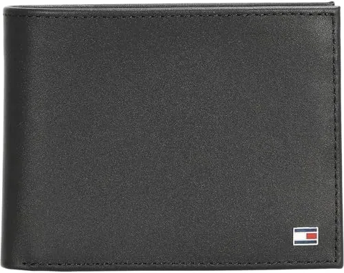Tommy Hilfiger ETON CC FLAP AND COIN POCKET Geldbörse - Herren-Geldbörse aus hochwertigem Leder mit praktischen Fächern für Geldscheine, Karten und Münzen. Stilvolles Design mit Tommy Hilfiger Logo, ideal für modebewusste Männer.