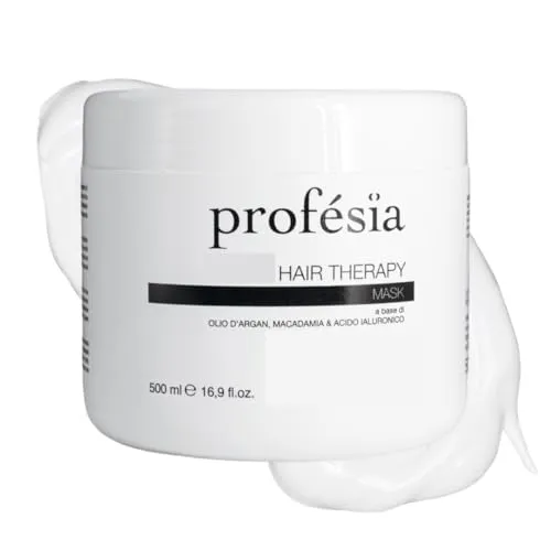 PROFESIA Haarmaske Reparatur & Wiederaufbau mit Arganöl, Macadamia öl und Hyaluron 500 ml - Haarmaske für Sehr Trockenes Haar - Haarpflege Intensiv & Restrukturierung - Hair Mask Anti Frizz