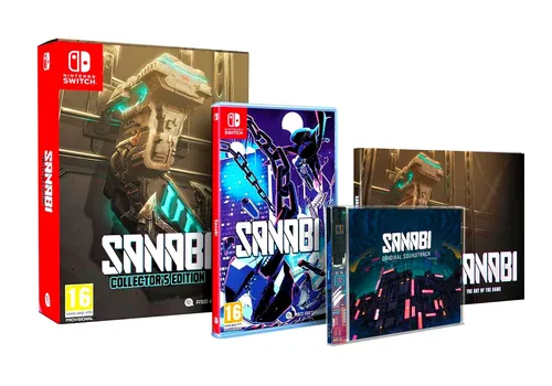 Sanabi Collectors Edition (EU) - Switch - PC- & Videospiele, erlebe ein aufregendes Abenteuer in einer geheimnisvollen Cyberpunk-Dystopie mit einer einzigartigen Armprothese für spektakuläre Manöver und Kämpfe!