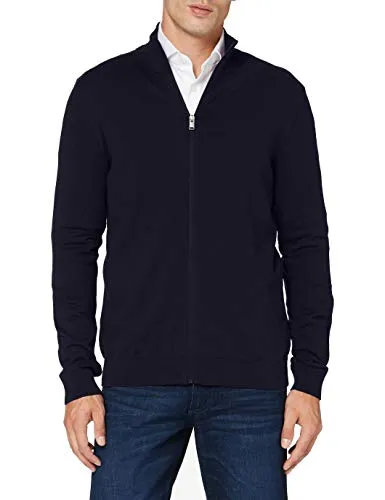 SELECTED HOMME SLHBERG Cardigan - Einfarbige Strickjacke aus 100% Baumwolle, ideal für jeden Anlass – leger, im Business Look oder als Homewear tragbar.