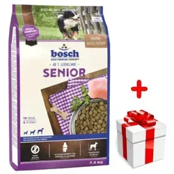 Bosch Senior Hundefutter 2,5kg - Speziell für ältere Hunde ab 7 Jahren, nährstoffreduziert und mit Überraschung für treue Kunden!