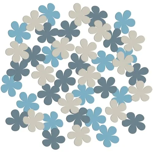 Folat 24988 Baby Shower Deko, Babyparty, Blau, WeißConfetti in blau von Folat