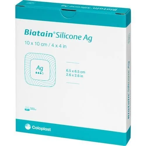 Produktbild Biatain Silicone Ag Schaumverband 10x10 cm