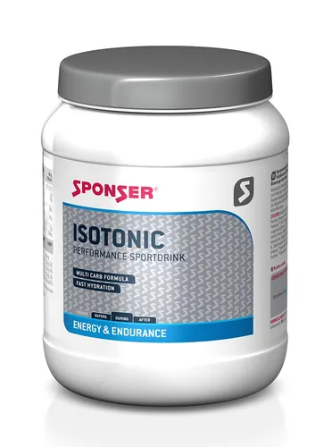 Sponser Isotonic Sportdrink Citrus - 1000g - Isotonischer Sportdrink für optimale Flüssigkeitsaufnahme und Energiezufuhr während des Sports. Mit einer speziellen Multi-Carb Formel und wertvollen Mineralstoffen für eine zuverlässige Leistung.