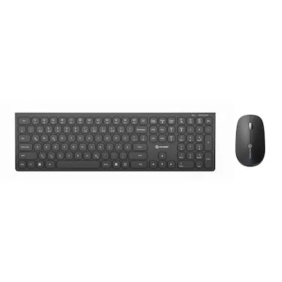 Alogic Echelon Bluetooth Wireless Keyboard (Deutsch) mit Maus - Tastatur und Maus Set für Small Office, kabellose Bluetooth-Technologie mit 10m Reichweite, komfortables Arbeiten mit Ziffernblock und deutschem Layout.