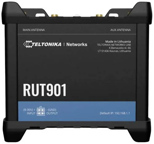 Teltonika RUT901 - Industrial LTE WiFi Router, hochleistungsfähig und ideal für anspruchsvolle Anwendungen in rauen Umgebungen