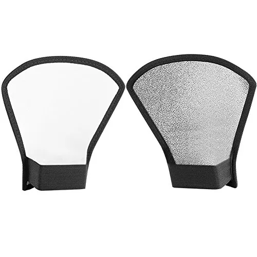 Neewer Blitz Diffusor Silber/Weiß Reflektor für Nikon Speedlite SB-600 SB-800 SB-900 Canon Speedlite 380EXVivita Blitz-Sunpack Sony Pentax Olymp Yongnuo Neewer Godox Blitz