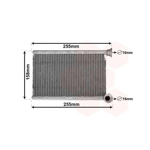 Van Wezel Wärmetauscher 43006551