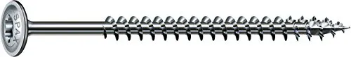 SPAX Holzbauschraube, 6,0 x 80 mm, 100 Stück, T-STAR plus, Tellerkopf, Teilgewinde, 4CUT, WIROX P3J, 0251750600805