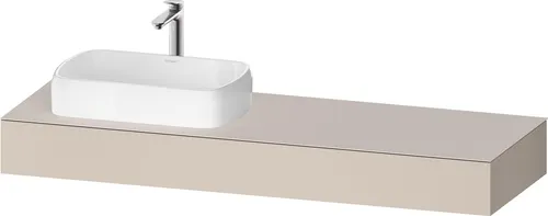 Duravit Qatego Konsole 1600x550mm mit Ausschnitt links von Duravit
