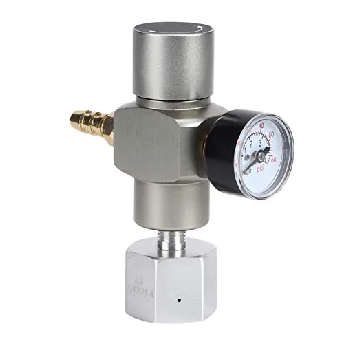 2in1 Mini CO2 Gasregler Soda Manometer mit Adapter 3/20.3 cm auf TR21.4 f