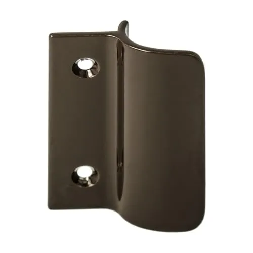 Aluminium Balkontürgriff/Terrassentürgriff mit Anschlag - braun RAL 8019'