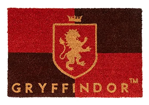 Grupo Erik Kokosmatte Fußmatte Harry Potter Gryffindor - Schmutzfangmatte 40x60 cm - Fussmatte Lustig - Türmatte Innen Harry Potter Fanartikel